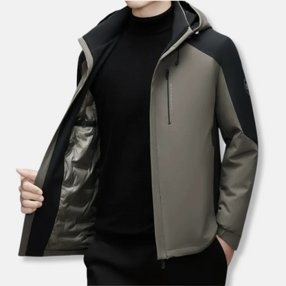 Christian Regular Fit Hooded Jacket | Casual Solid Hooded Jacket