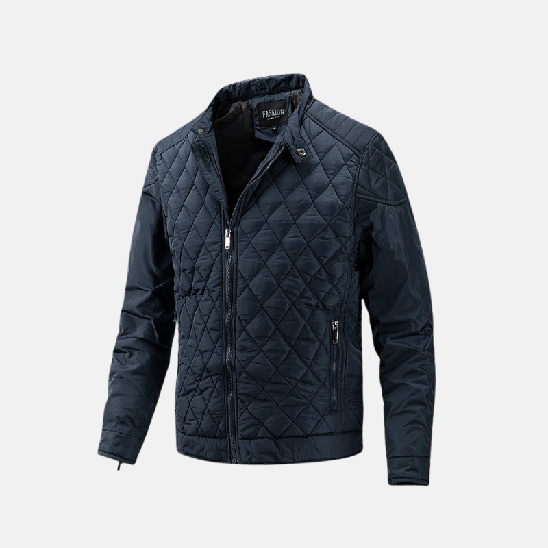 Men's Jacket - Woven Fabric - Slim Fit - Stand Collar