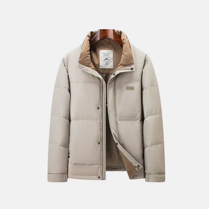 Men's Puffer Jacket – Regular Fit – Stand Collar – Quilted Waterproof