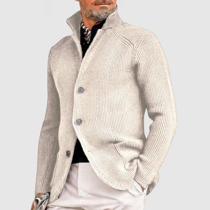 Men's Cardigan – Slim Fit – Textured Knit – Button-Up