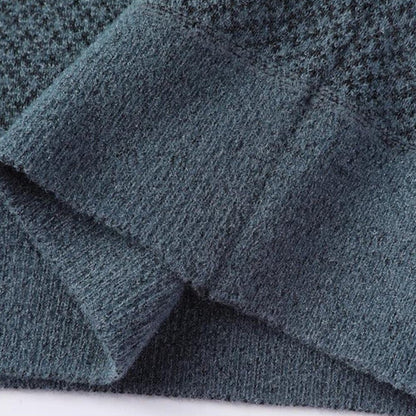 James Waffle Knit Sweater | Crewneck, Ribbed Cuffs & Hem Sweater