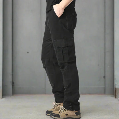 Men's cargo pants – Relaxed fit – Natural fibers – Functional pockets – Full length