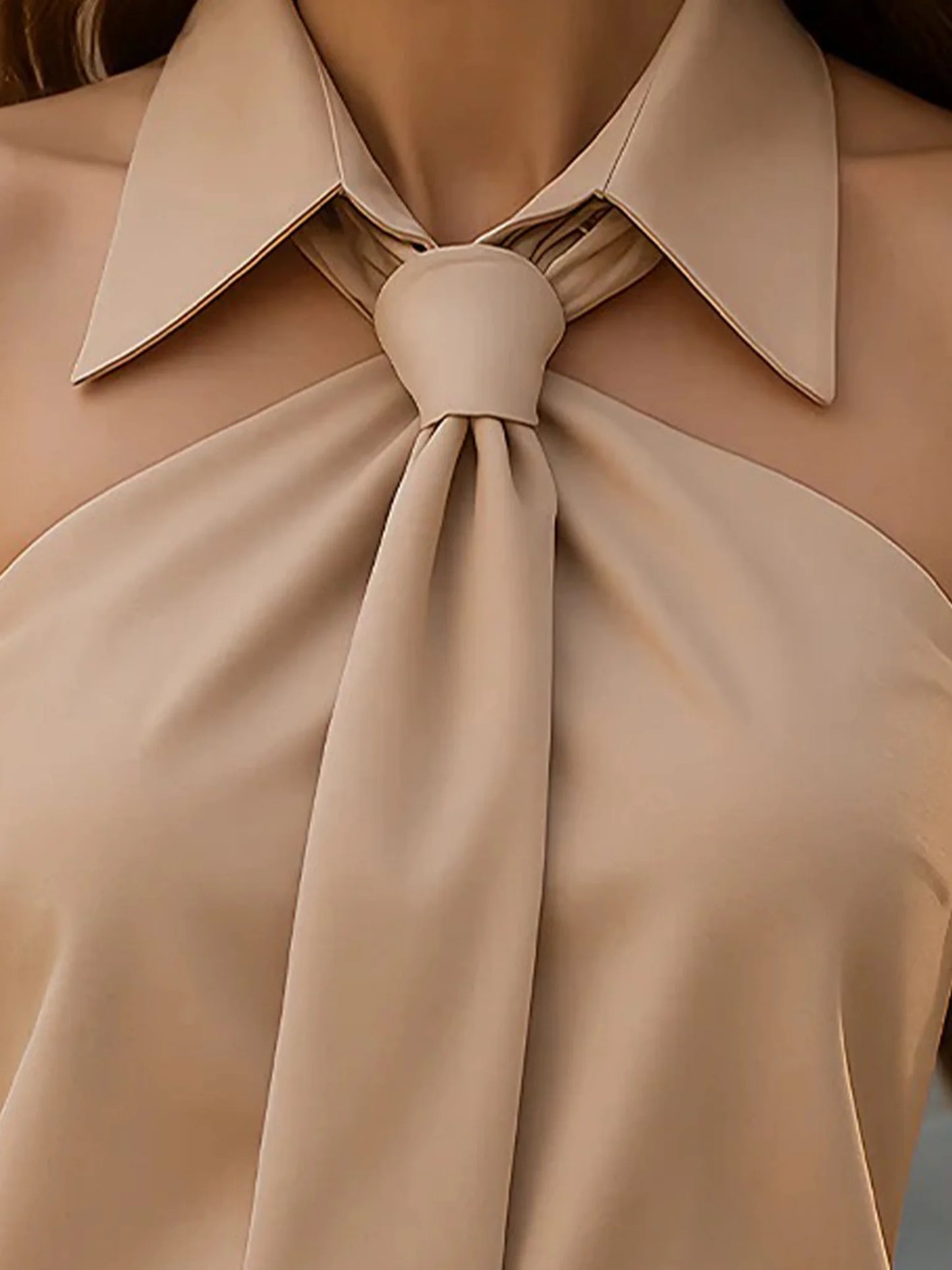 Collared Knot-Front Tank Top for Women – Everyday Versatility & Comfort