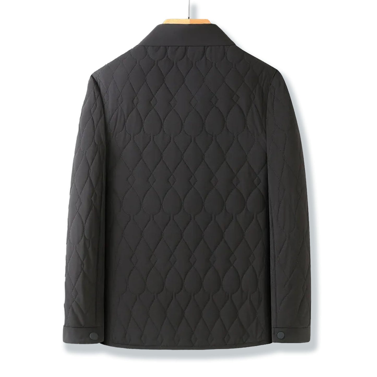 Isaac Quilted Jacket | Collared Button-Front Jacket
