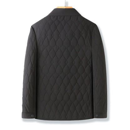 Isaac Quilted Jacket | Collared Button-Front Jacket