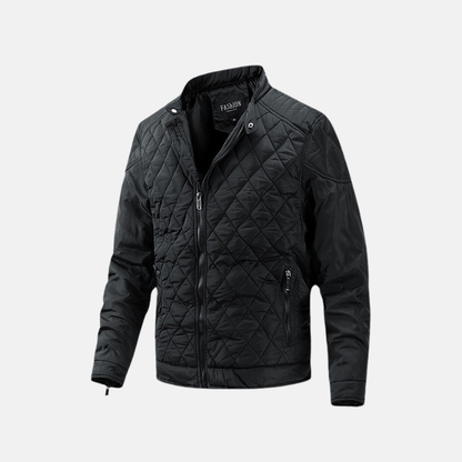Men's Jacket - Woven Fabric - Slim Fit - Stand Collar
