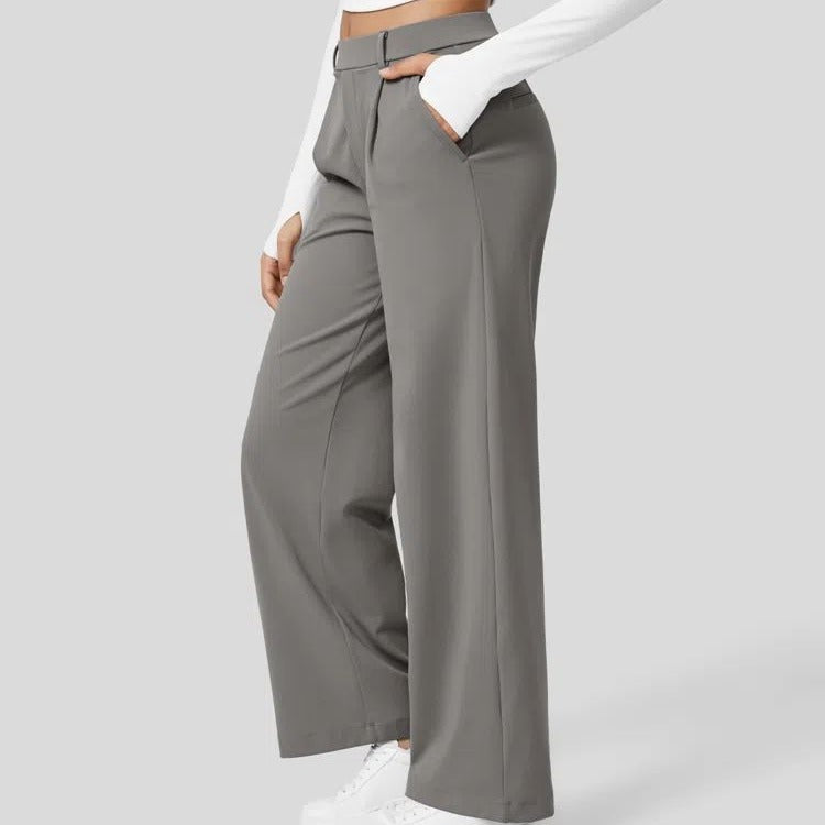 PANTALON NOVI DROIT STRETCH TAILLE HAUTE