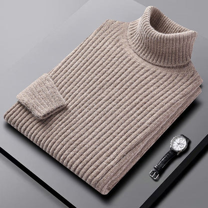 Matteo Turtleneck | Thick Ribbed Knit Winter Sweater