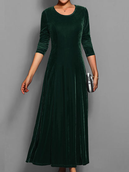 Paola A-Line Maxi Dress | Long Sleeve Formal Maxi Dress