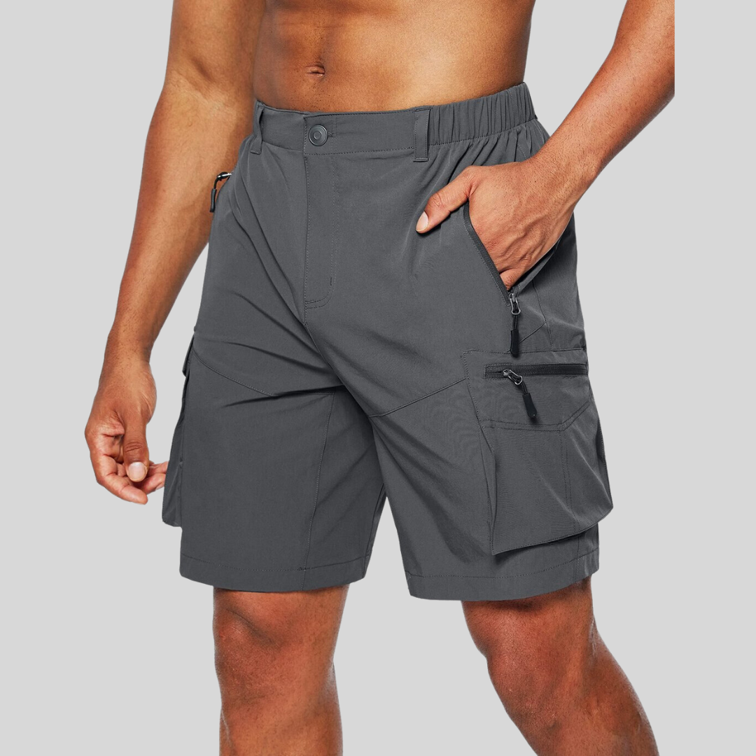 Zip Pocket Cargo Shorts for Men – Secure Storage & Relaxed Comfort
