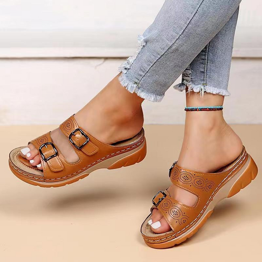 Women's sandals – Ergonomic sole – Adjustable straps – Breathable open toe