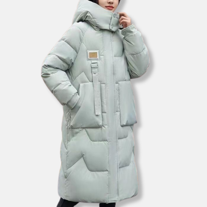 Ruby Hooded Puffer Coat | Oversized Longline Puffer Coat