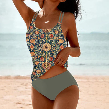 Tankini Set for women – Relaxed fit – Double straps – Breathable fabric – Full coverage
