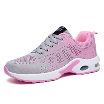 Women's running shoes – Breathable mesh – Cushioned sole – Low-top