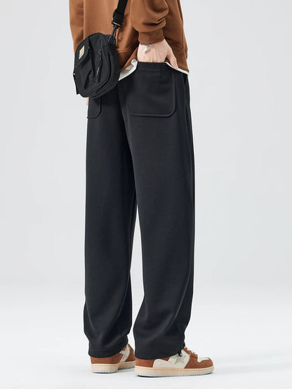 Isaac Wide-Leg Trousers | Pleated Belted Trousers