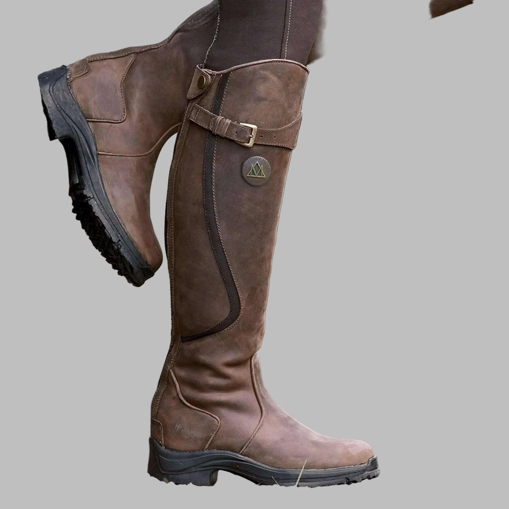 Teresa Leather Hiking Boots | Knee-High Hiking Boots