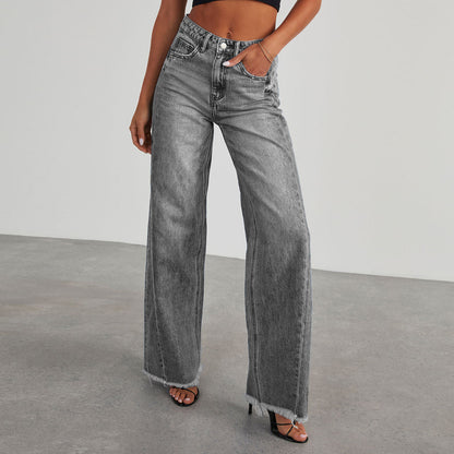 PANTALON NOVI JEAN A COUPE SLIM ET JAMBES LARGES