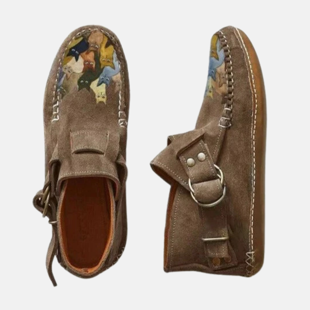 Paola Slip-On Moccasin Slippers | Fuzzy Lined Moccasin Slippers