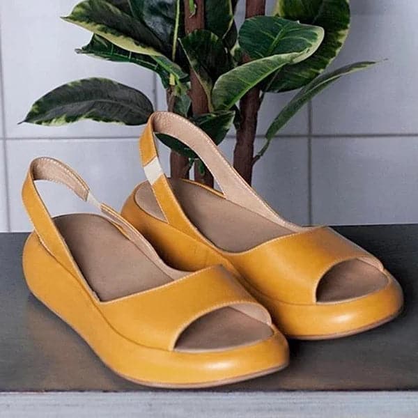 Women's sandals – Open toe – Back strap – Comfortable minimalist silhouette