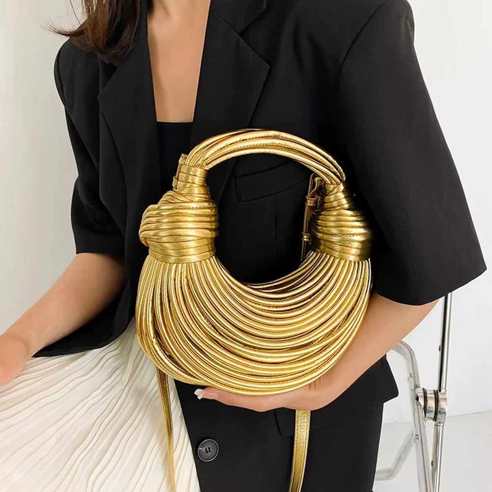 Alessandra Sculptural Handbag | Knotted Detail Handbag
