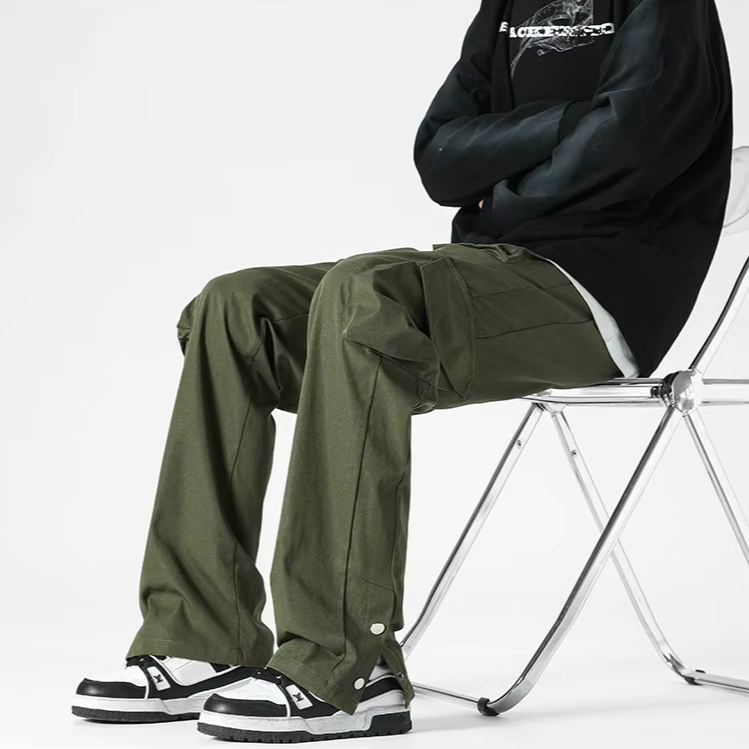 James Relaxed Fit Cargo Pants | Drawstring Waist Cargo Pants