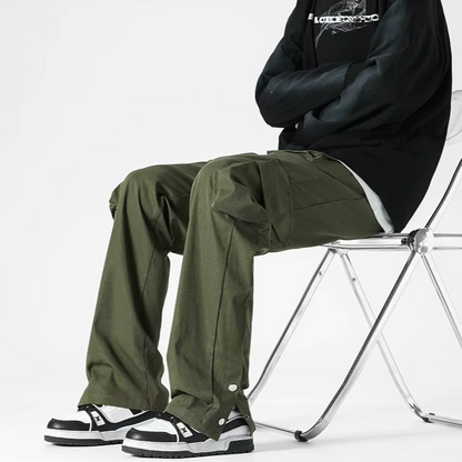 James Relaxed Fit Cargo Pants | Drawstring Waist Cargo Pants