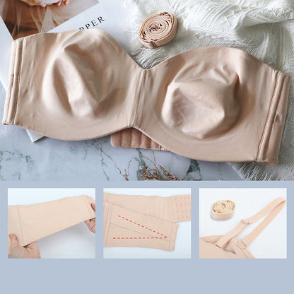 Women's bandeau bra – Seamless – Comfortable support – Strapless