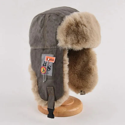 Joshua Fleece Ear Flap Trapper Hat | Fur Trim Trapper Hat