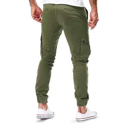 Daniel Tapered Cargo Joggers | Elastic Cuffs, Solid Color Joggers