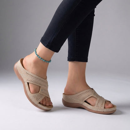 Orthopedic Wedge Sandals for Women – Breathable Comfort & Support