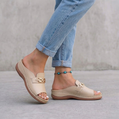 Orthopedic Platform Sandals for Women – Ergonomic Comfort & Support