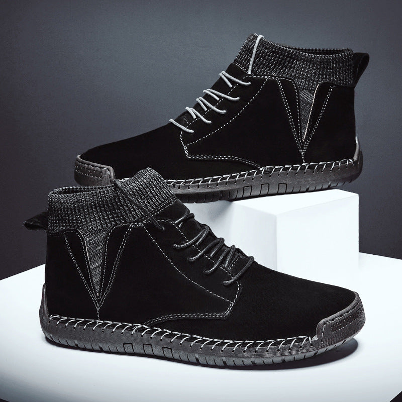 Giuseppe Knitted Collar High-Top Sneakers | High-Top Sneakers
