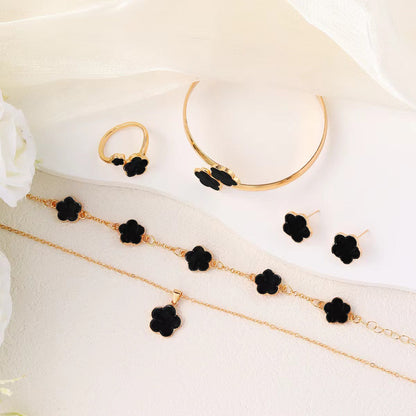Alessia Four-Piece Set | Necklace, Earrings, Bracelet & Bangle Set