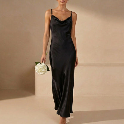 Cowl Neck Maxi Dress for Women – Elegant & Flattering