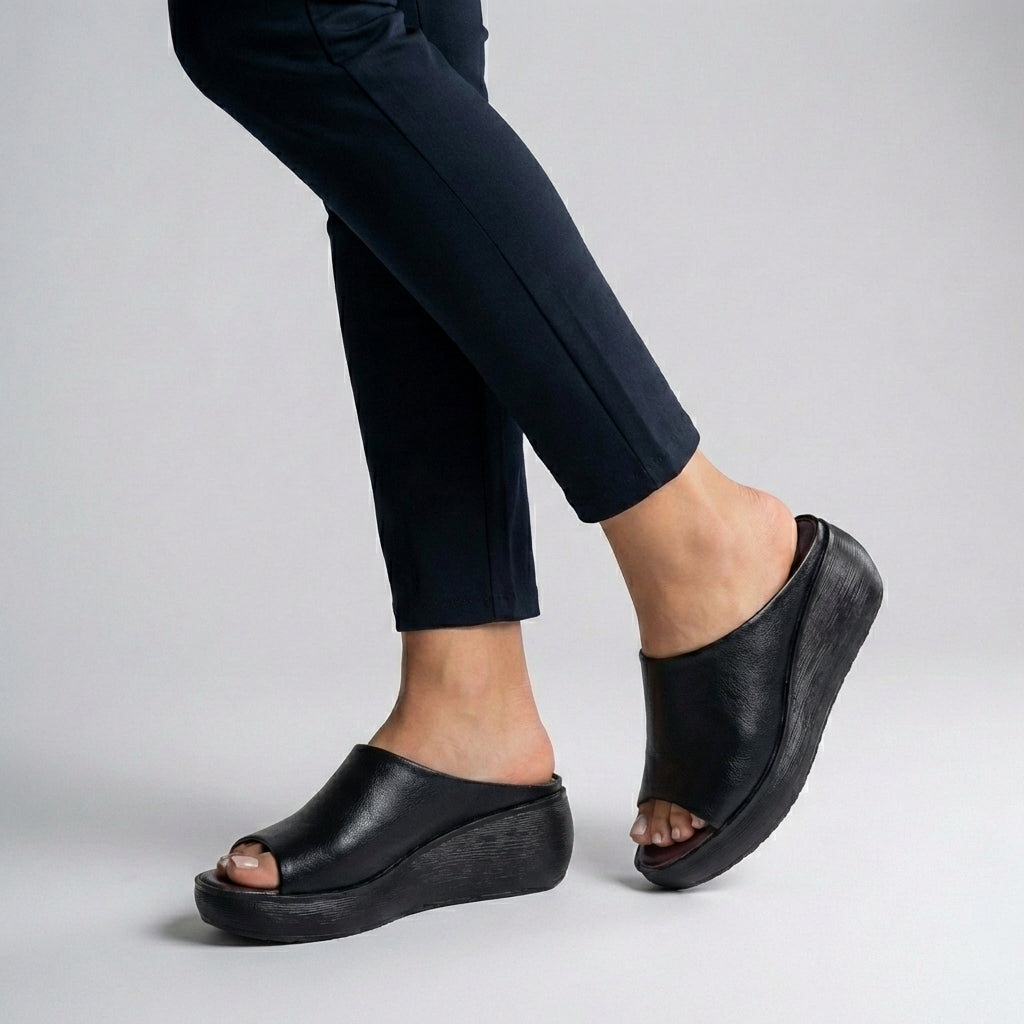 Orthopedic Platform Slide Sandals for Women – All-Day Comfort & Support