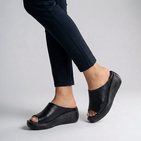 Orthopedic Platform Slide Sandals for Women – All-Day Comfort & Support