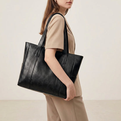 Vintage Large Capacity Vegan Tote Bag For Daily Use