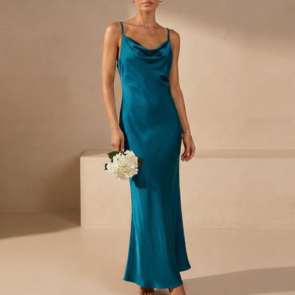 Cowl Neck Maxi Dress for Women – Elegant & Flattering