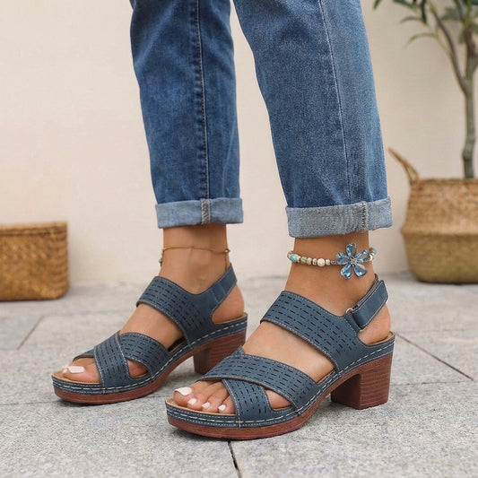 Orthopedic Platform Walking Sandals for Women – All-Day Comfort & Support