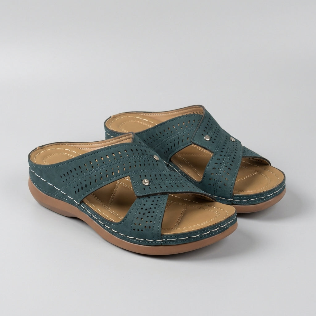 Orthopedic Wedge Sandals for Women – Breathable Comfort & Support