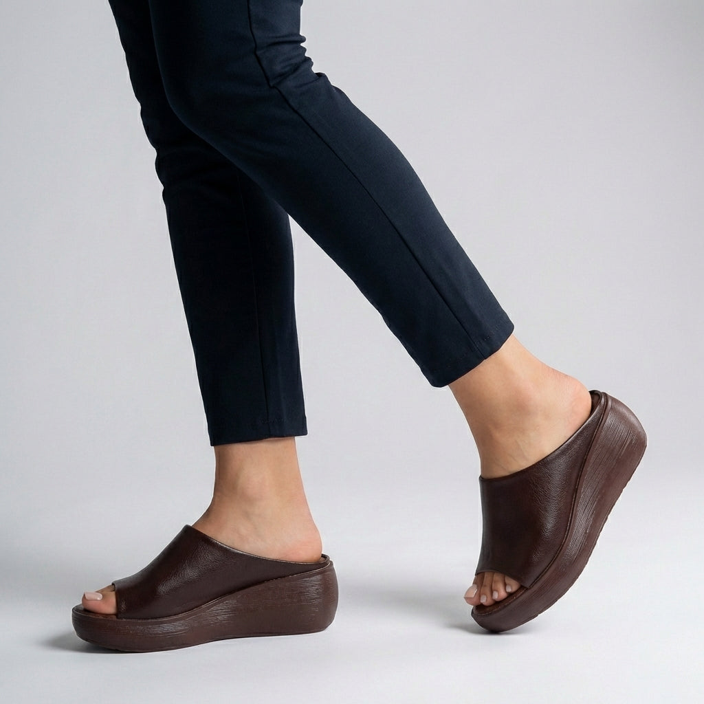 Orthopedic Platform Slide Sandals for Women – All-Day Comfort & Support