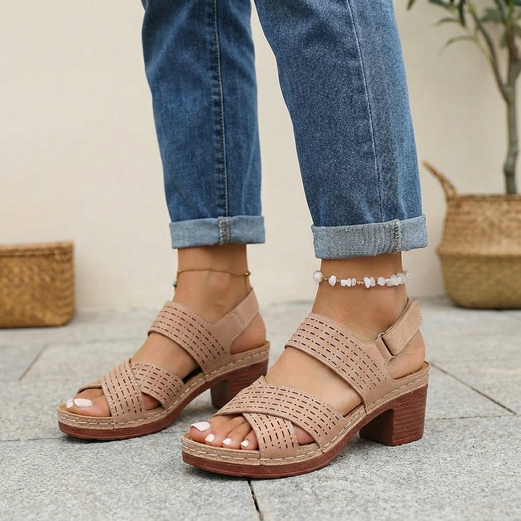 Orthopedic Platform Walking Sandals for Women – All-Day Comfort & Support