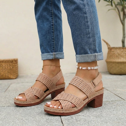 Orthopedic Platform Walking Sandals for Women – All-Day Comfort & Support