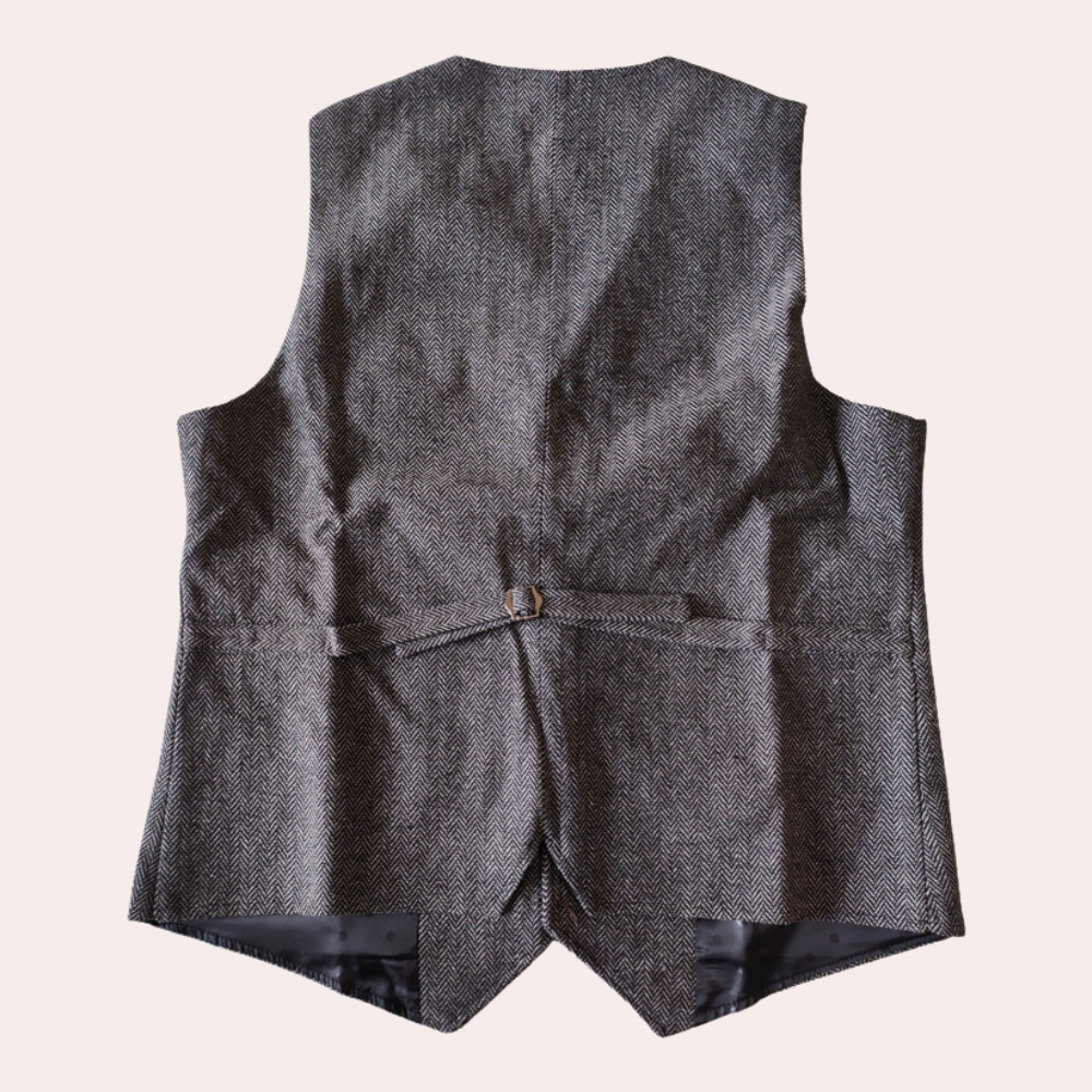 Sebastian Button Front Vest | V-Neck, Pockets Vest