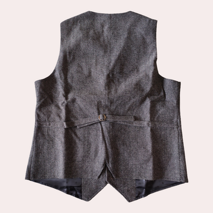 Sebastian Button Front Vest | V-Neck, Pockets Vest