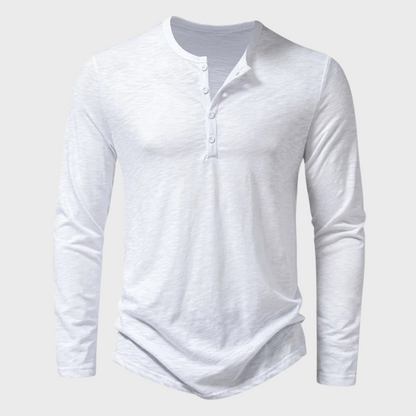 Albie Regular Fit Henley Shirt | Long Sleeve Henley Shirt