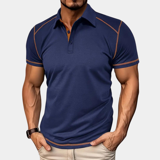 Men's polo – Slim fit – Soft knit – Short sleeves – Casual style