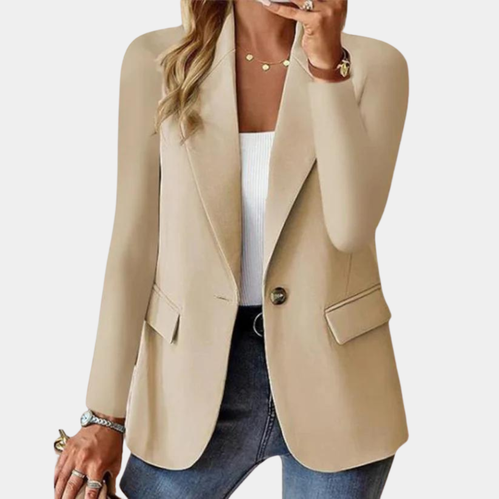 Giovanna Tailored Blazer | Notched Lapels, Button Front Blazer