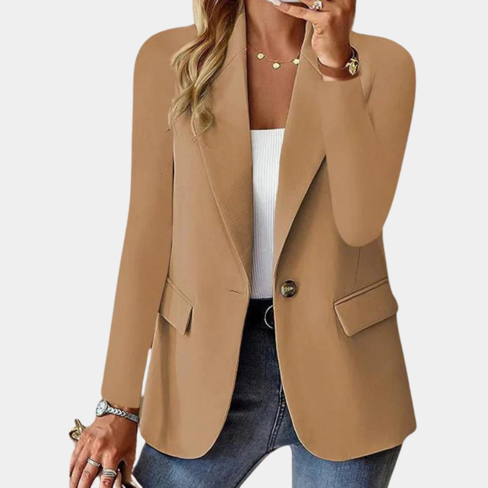 Giovanna Tailored Blazer | Notched Lapels, Button Front Blazer