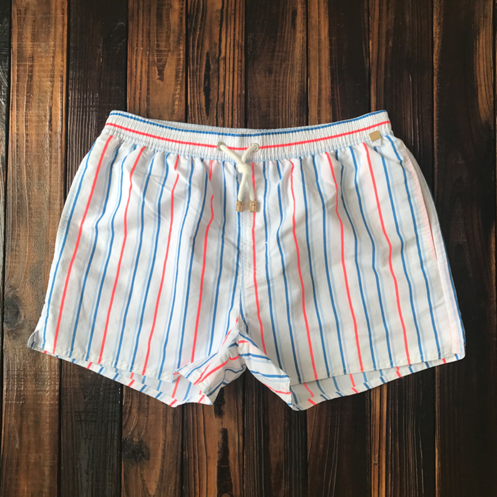Men's swim shorts – Relaxed fit – Quick-drying – Breathable fabric – Elastic waistband with drawstring